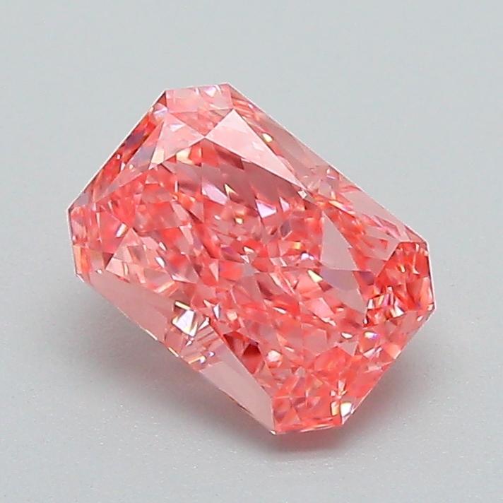 1.11 Ct. Fancy Vivid Pink Radiant Lab Grown Diamond