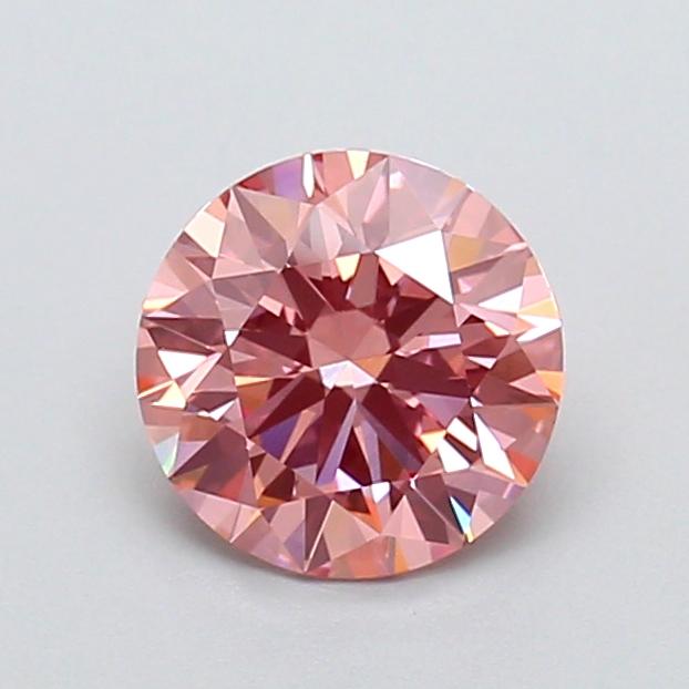 1.52 Ct. Fancy Vivid Pink Round Lab Grown Diamond