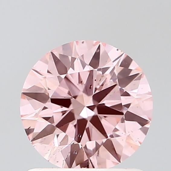 0.87 Ct. Fancy Vivid Pink Round Lab Grown Diamond
