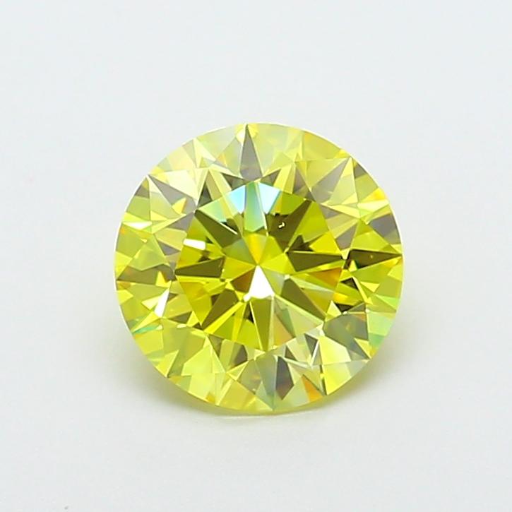 2.00 Ct. Fancy Intense Yellow Round Lab Grown Diamond