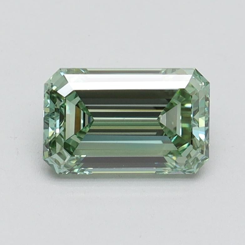 1.02 Ct. Fancy Intense Pacific Green Emerald Lab Grown Diamond