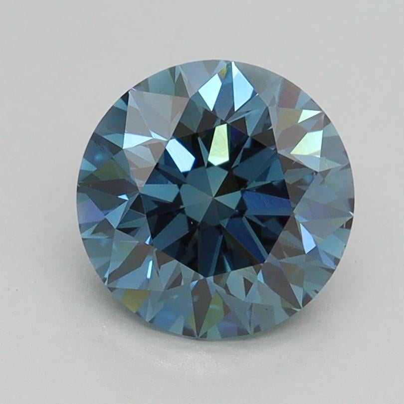 1.60 Ct. Fancy Vivid Blue Round Lab Grown Diamond