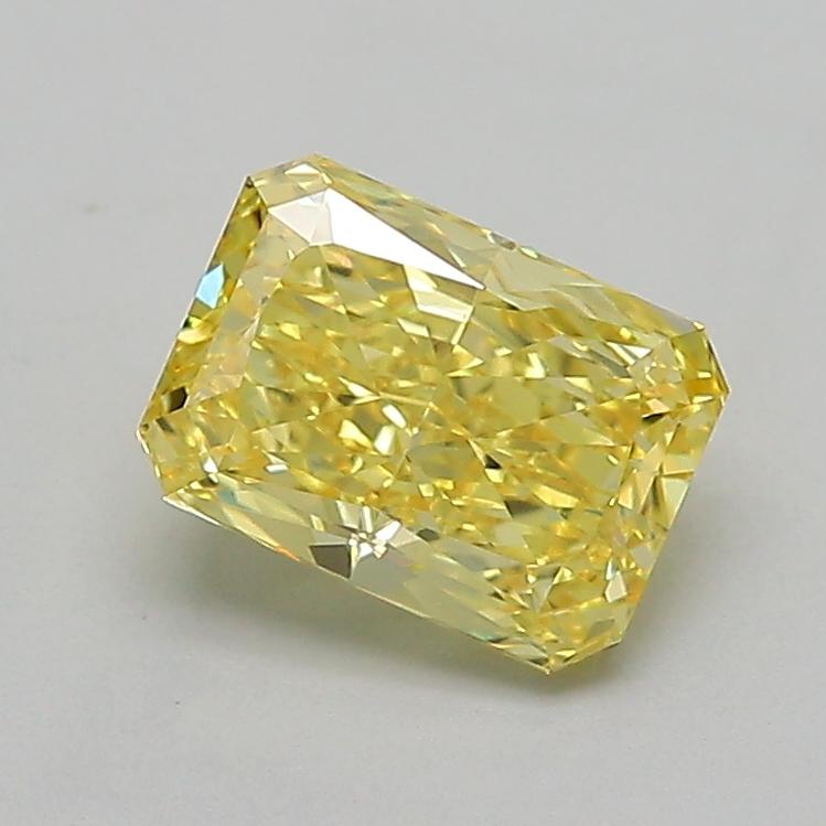 1.57 Ct. Fancy Vivid  Yellow Radiant Lab Grown Diamond