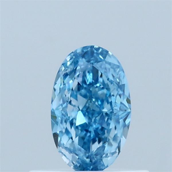 0.49 Ct. Fancy Vivid  Blue Oval Lab Grown Diamond