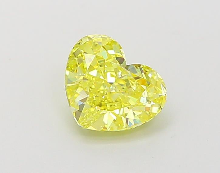 1.00 Ct. Fancy Vivid Yellow Heart Lab Grown Diamond