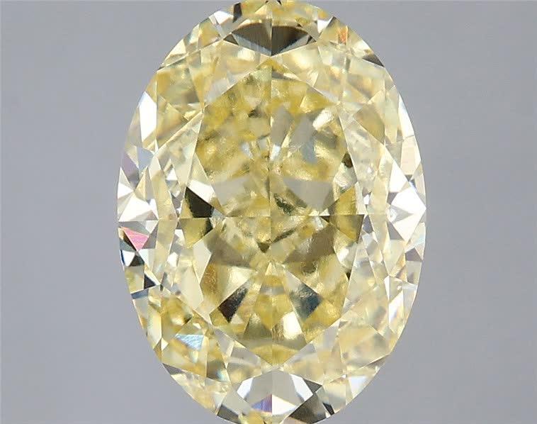 3.60 Ct. Fancy Yellow Oval Lab Grown Diamond