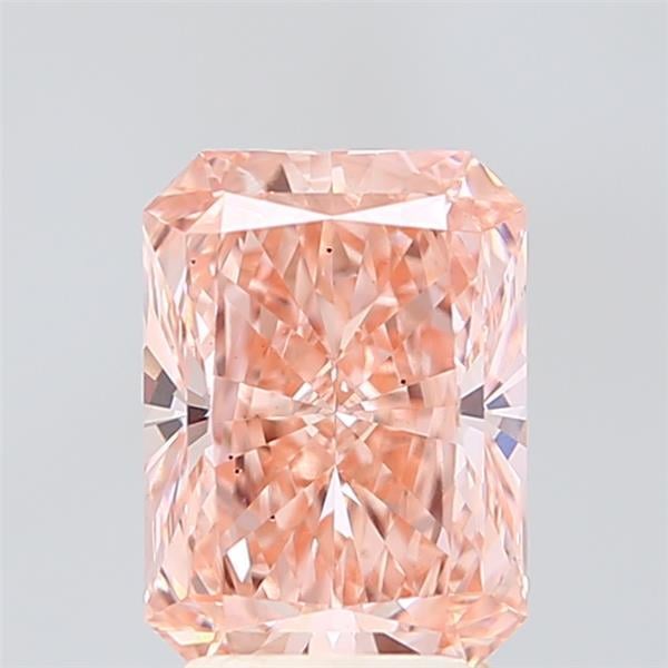 2.72 Ct. Fancy Intense Pink Radiant Lab Grown Diamond