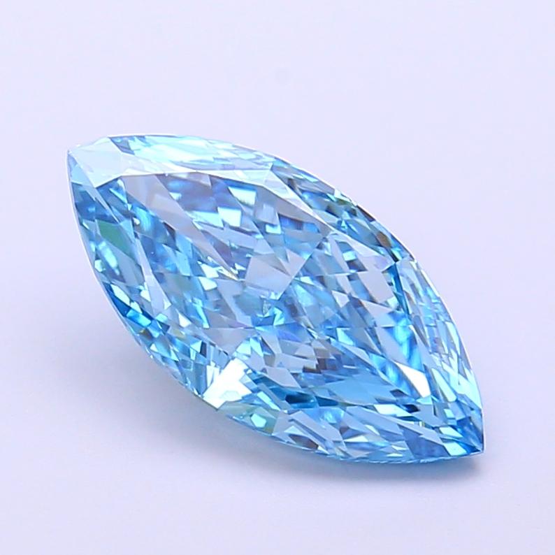 2.24 Ct. Fancy Vivid  Blue Marquise Lab Grown Diamond