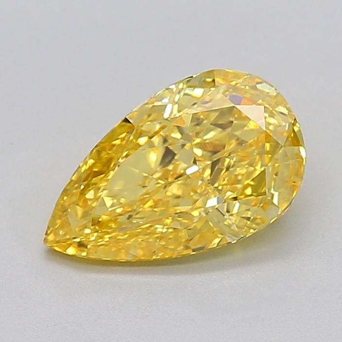 2.01 Ct. Fancy Yellow Pear Lab Grown Diamond