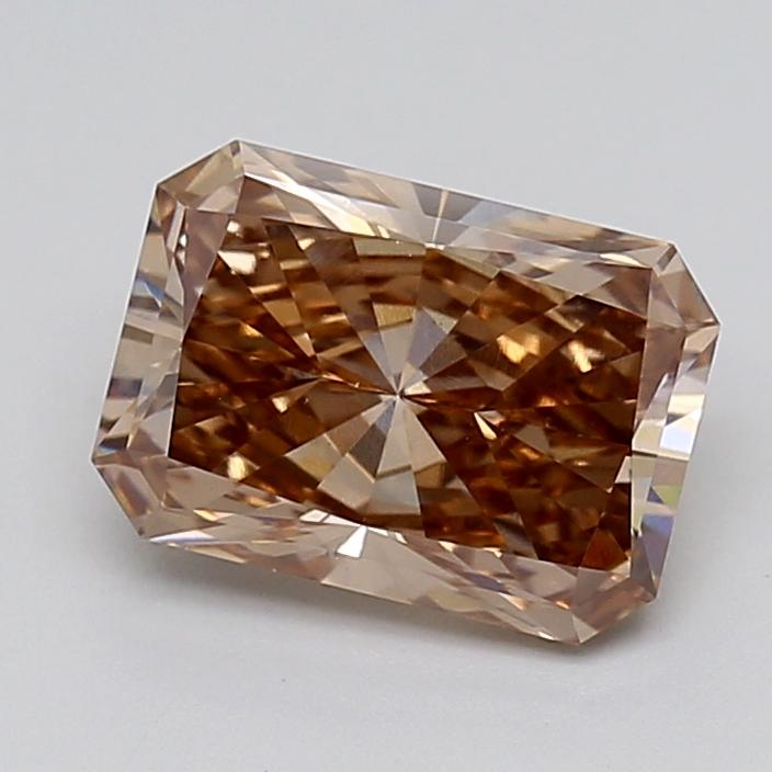 2.89 Ct. Fancy Light  Brown Radiant Lab Grown Diamond