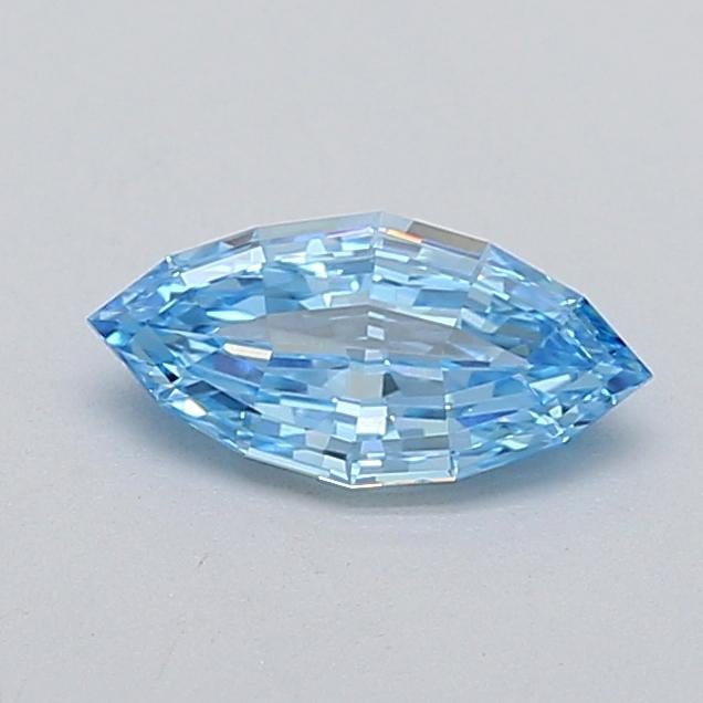 0.69 Ct. Fancy Vivid  Blue Marquise Lab Grown Diamond