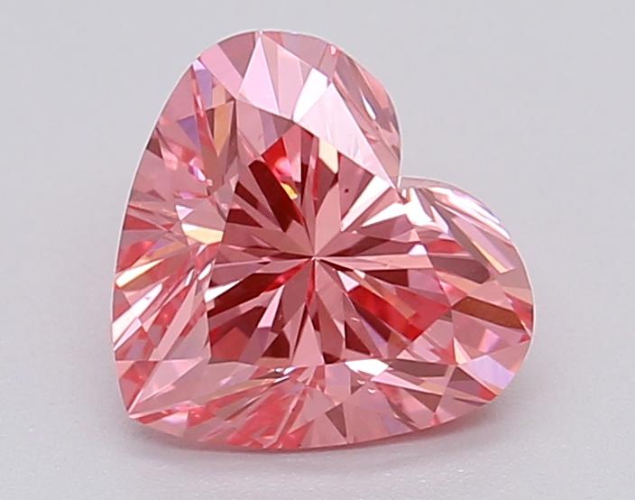 1.06 Ct. Fancy Vivid Pink Heart Lab Grown Diamond