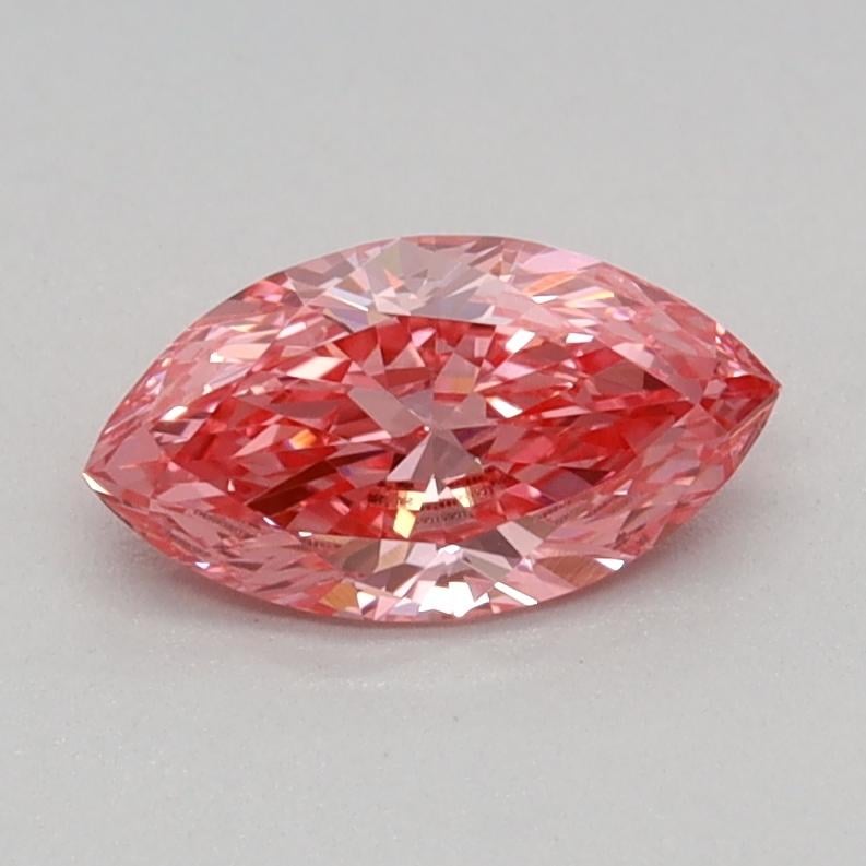 0.35 Ct. Fancy Vivid Pink Marquise Lab Grown Diamond