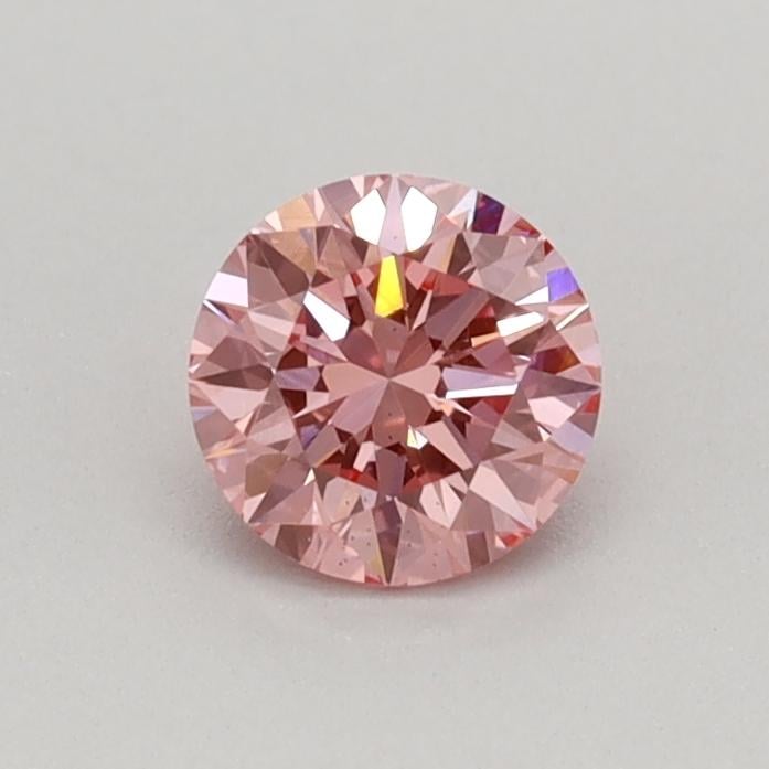 0.34 Ct. Fancy Vivid Pink Round Lab Grown Diamond
