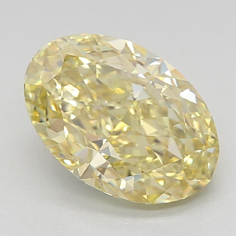 1.70 Ct. Fancy Intense  Yellow Oval Lab Grown Diamond
