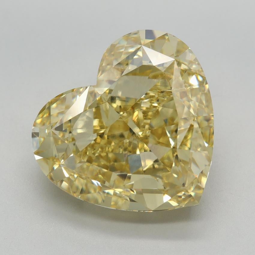 9.79 Ct. Fancy Intense Yellow Heart Lab Grown Diamond