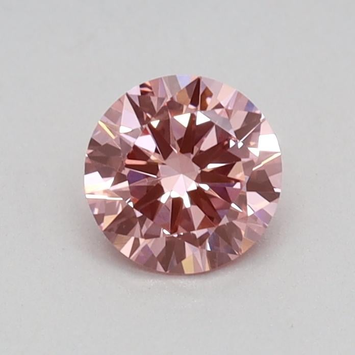 0.35 Ct. Fancy Vivid Pink Round Lab Grown Diamond