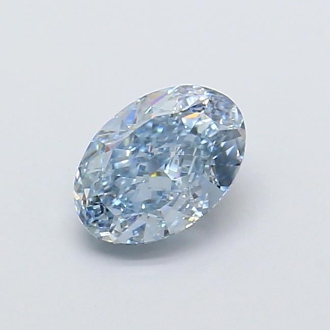 1.03 Ct. Fancy Intense  Blue Oval Lab Grown Diamond