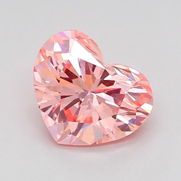 1.08 Ct. Fancy Vivid Pink Heart Lab Grown Diamond