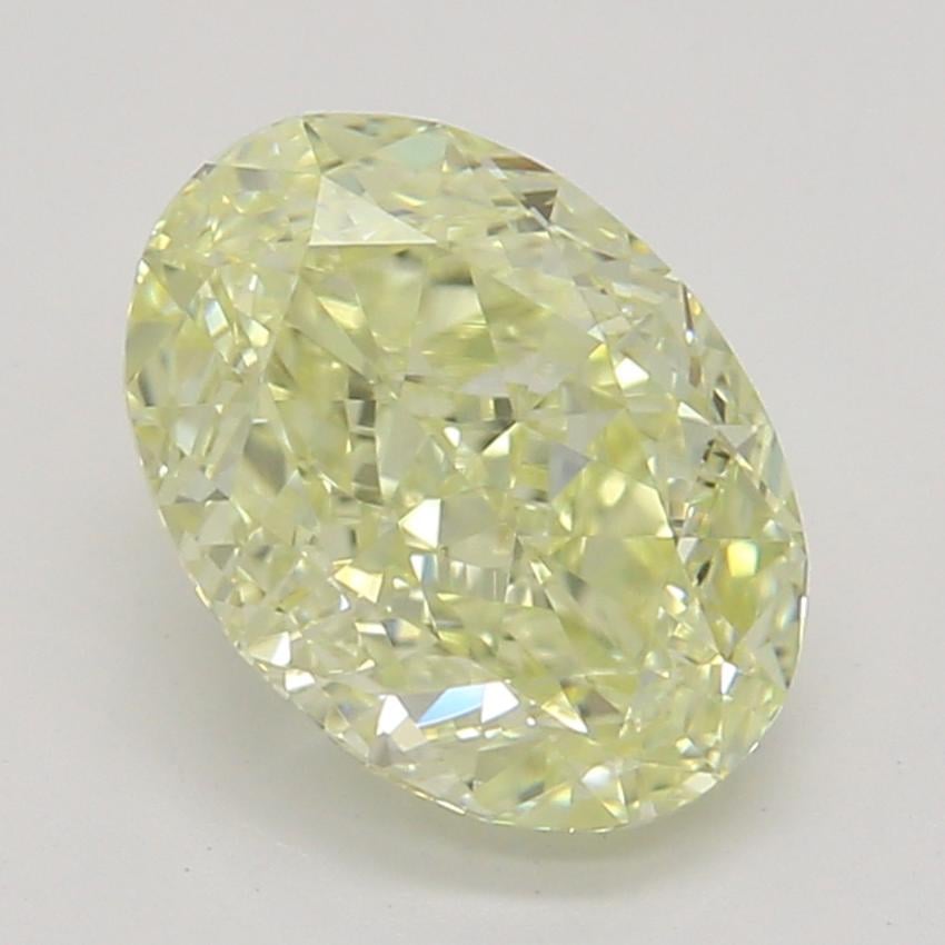 1.02 Ct. Fancy Light Yellow Oval Diamond
