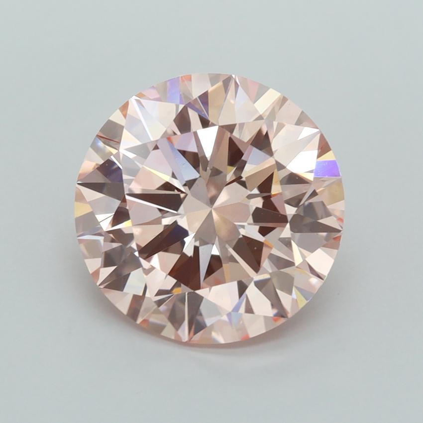 5.01 Ct. Fancy Intense  Pink Round Lab Grown Diamond