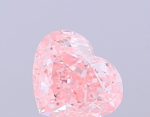 1.13 Ct. Fancy Intense  Pink Heart Lab Grown Diamond