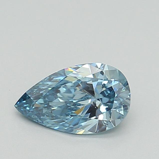 0.62 Ct. Fancy Intense Blue Pear Lab Grown Diamond