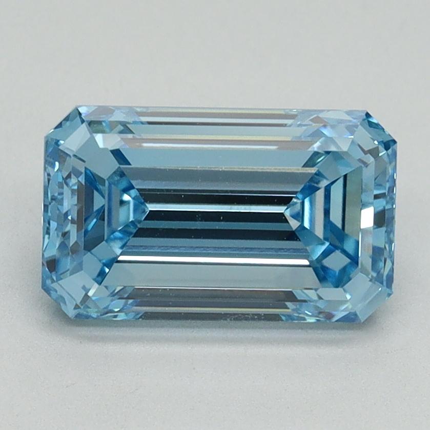 2.04 Ct. Fancy Vivid Blue Emerald Lab Grown Diamond