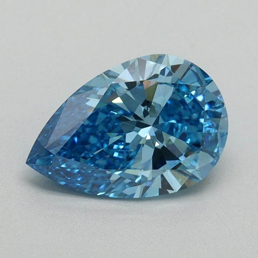 1.14 Ct. Fancy Vivid Blue Pear Lab Grown Diamond