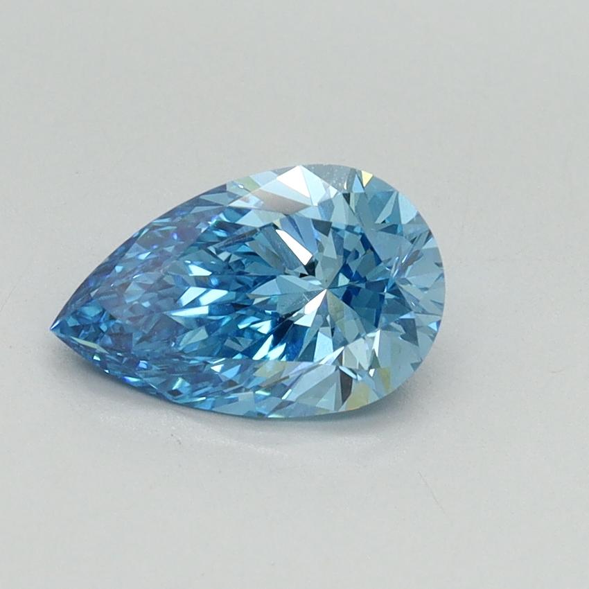 1.04 Ct. Fancy Vivid Blue Pear Lab Grown Diamond