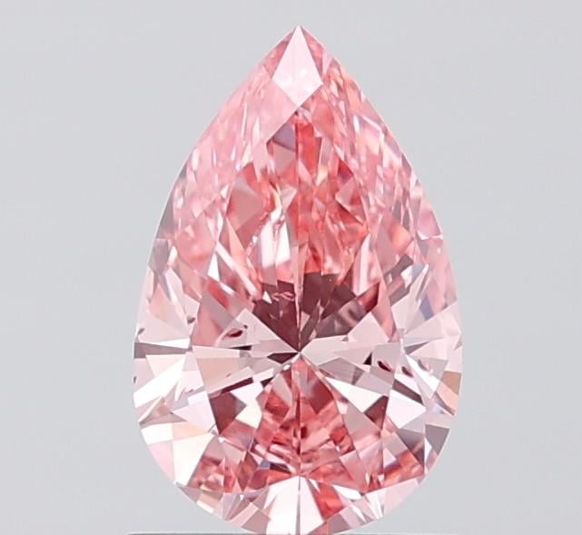 1.00 Ct. Fancy Vivid  Pink Pear Lab Grown Diamond