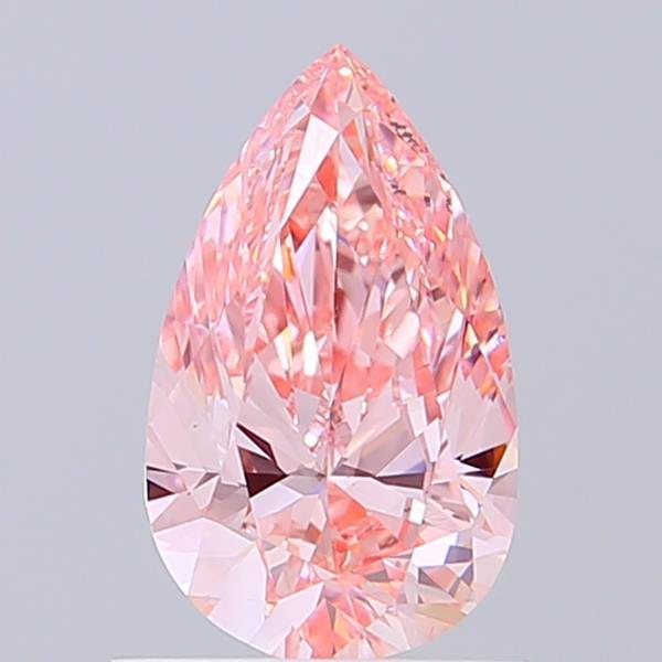 0.89 Ct. Fancy Vivid Pink Pear Lab Grown Diamond