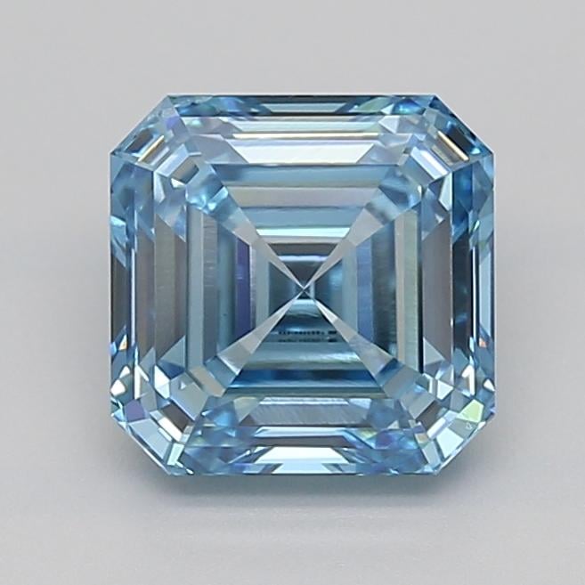 3.00 Ct. Fancy Intense Blue Asscher Lab Grown Diamond