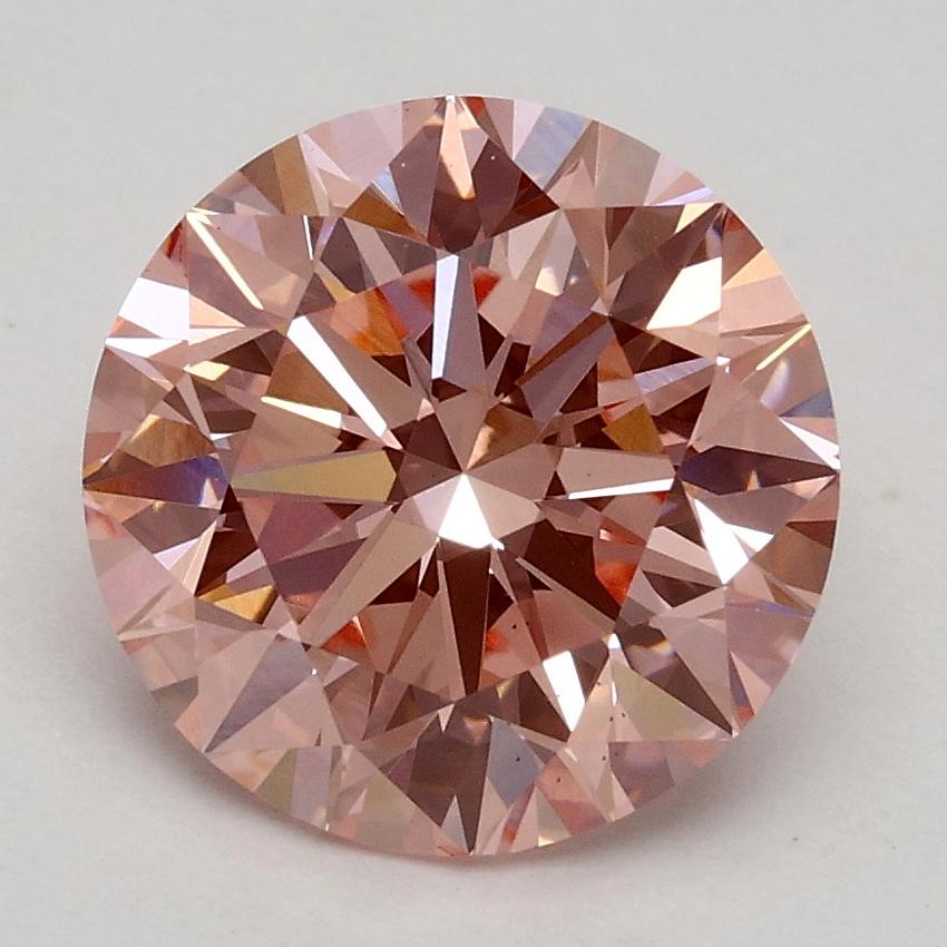 2.29 Ct. Fancy Intense Pink Round Lab Grown Diamond