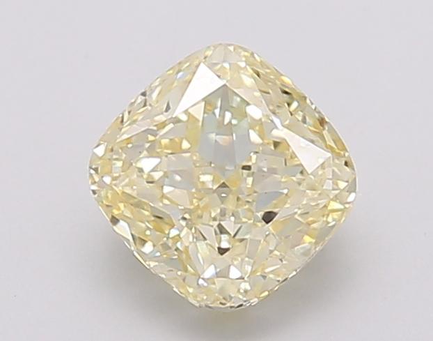 1.04 Ct. Fancy Light Yellow Cushion Lab Grown Diamond