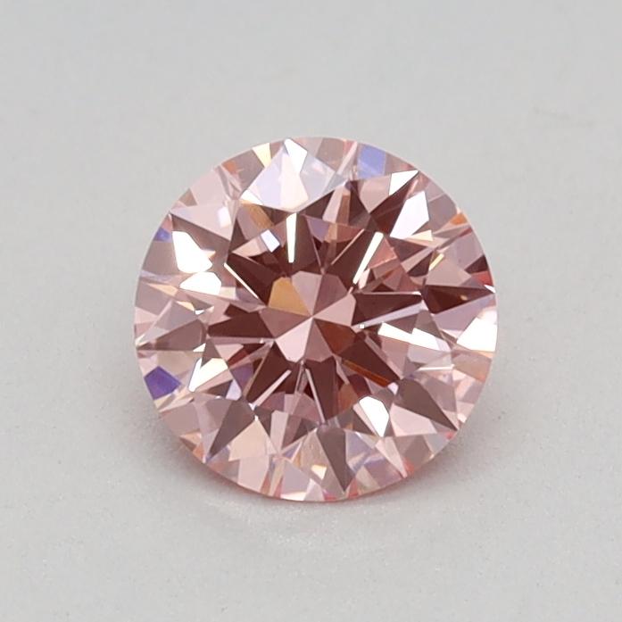 0.40 Ct. Fancy Vivid Pink Round Lab Grown Diamond