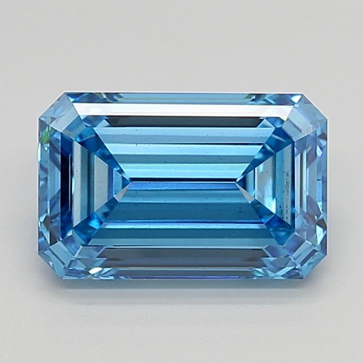 3.50 Ct. Fancy Vivid  Blue Emerald Lab Grown Diamond