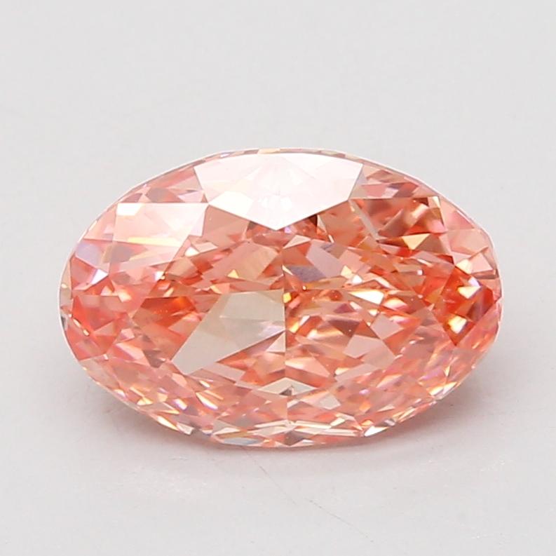 3.01 Ct. Fancy Vivid Pink Oval Lab Grown Diamond
