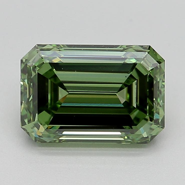 1.50 Ct. Fancy Vivid  Green Emerald Lab Grown Diamond