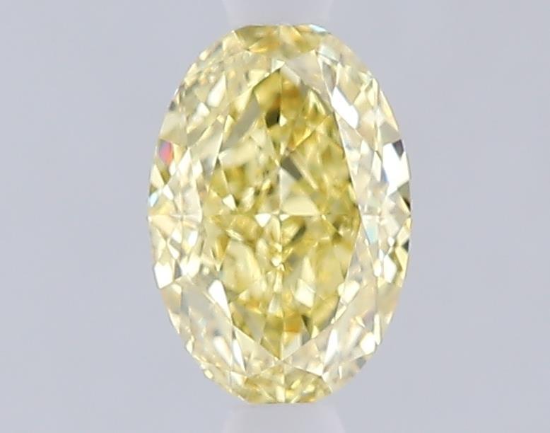 1.09 Ct. Fancy Intense  Yellow Oval Lab Grown Diamond