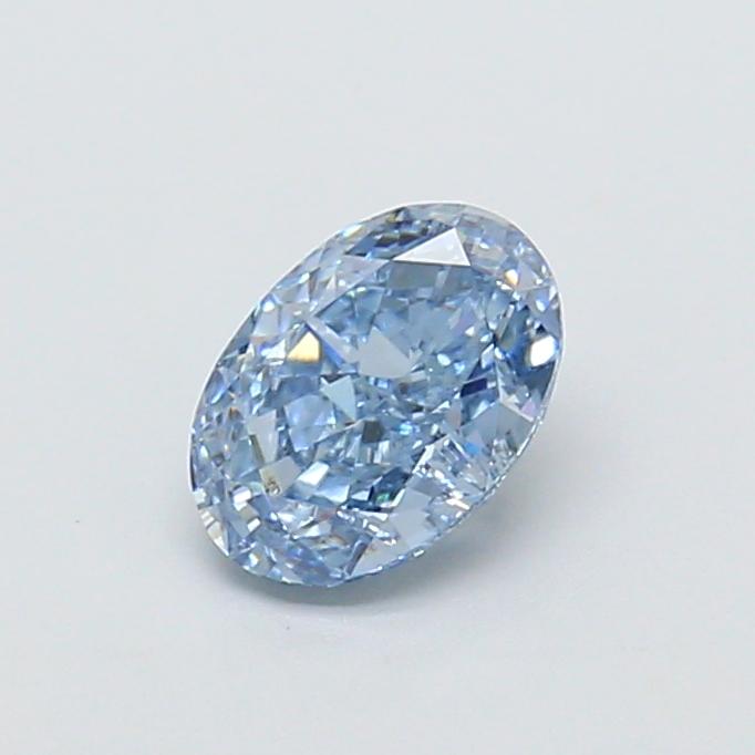 1.00 Ct. Fancy Vivid Blue Oval Lab Grown Diamond