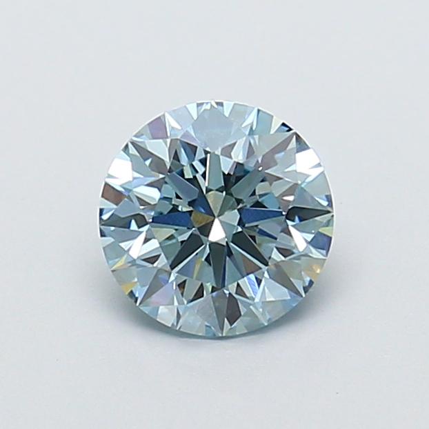 1.08 Ct. Fancy Vivid Blue Round Lab Grown Diamond