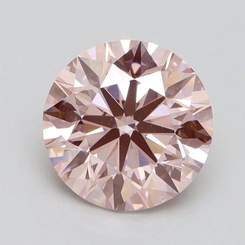 2.67 Ct. Fancy Intense Pink Round Lab Grown Diamond