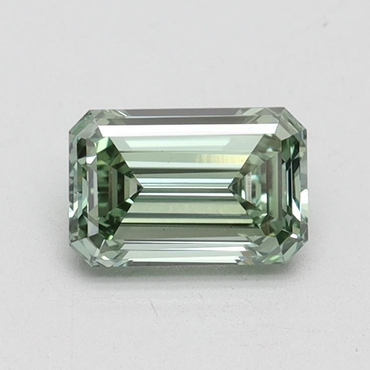 0.76 Ct. Fancy Intense Pacific Green Emerald Lab Grown Diamond