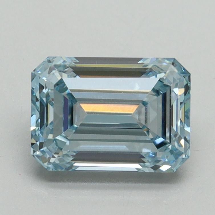 1.50 Ct. Fancy Intense Blue Emerald Lab Grown Diamond