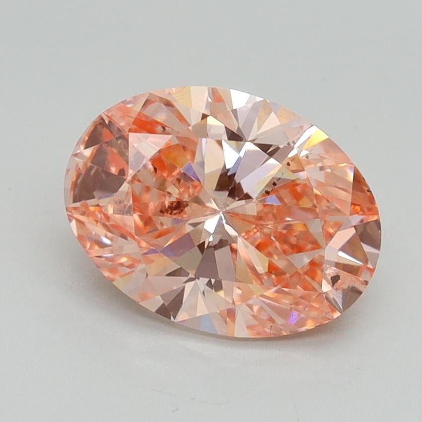 1.70 Ct. Fancy Intense Pink Oval Lab Grown Diamond