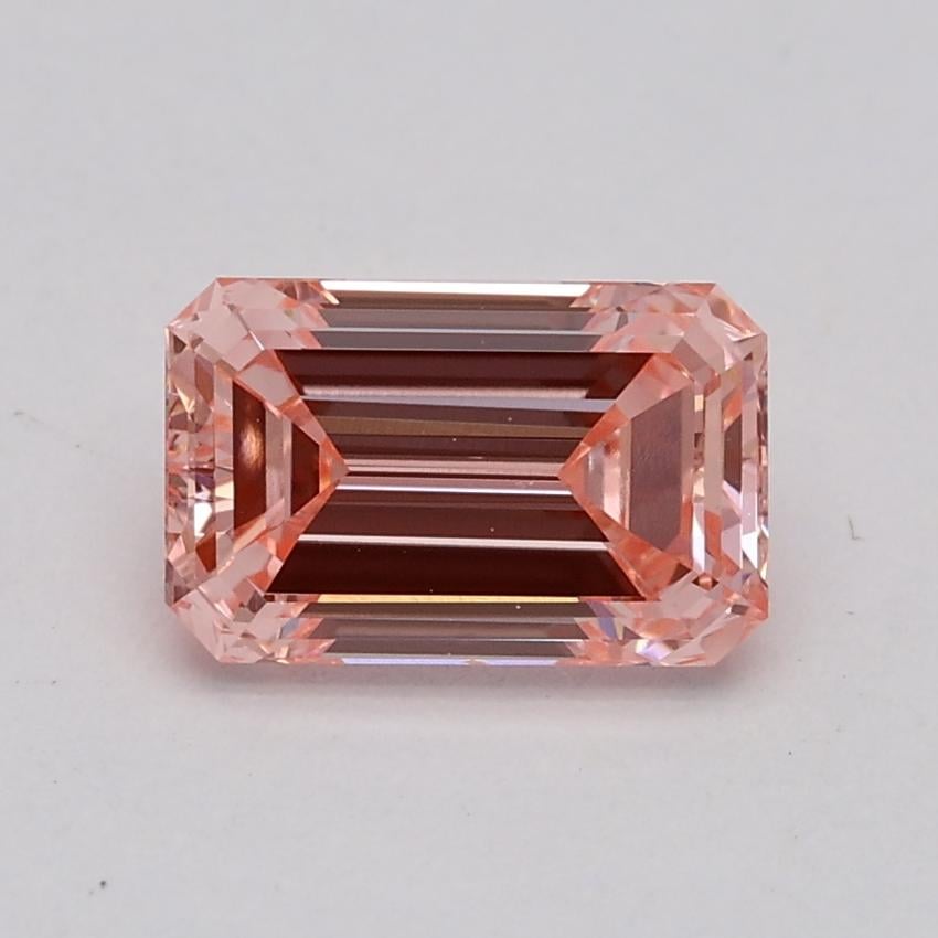 1.00 Ct. Fancy Intense Pink Emerald Lab Grown Diamond
