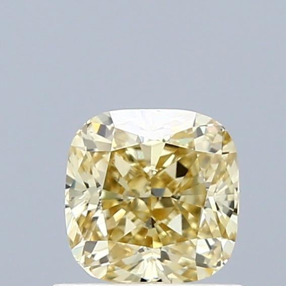 0.86 Ct. Fancy Light  Yellow Cushion Lab Grown Diamond