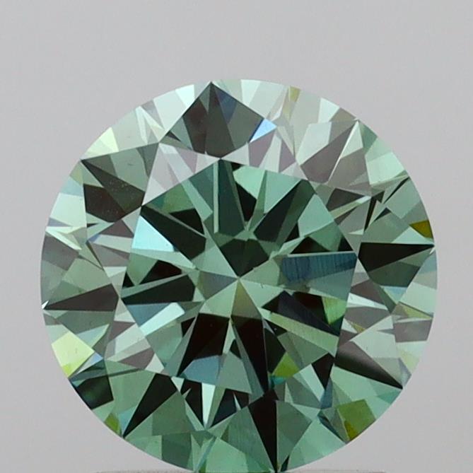 1.80 Ct. Fancy Vivid Green Round Lab Grown Diamond