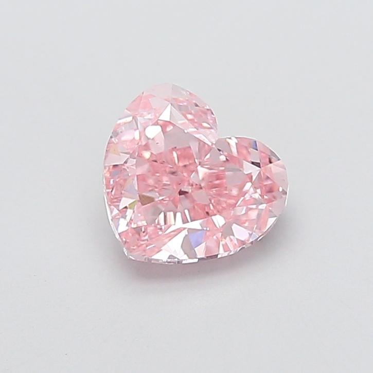 2.09 Ct. Fancy Intense  Pink Heart Lab Grown Diamond